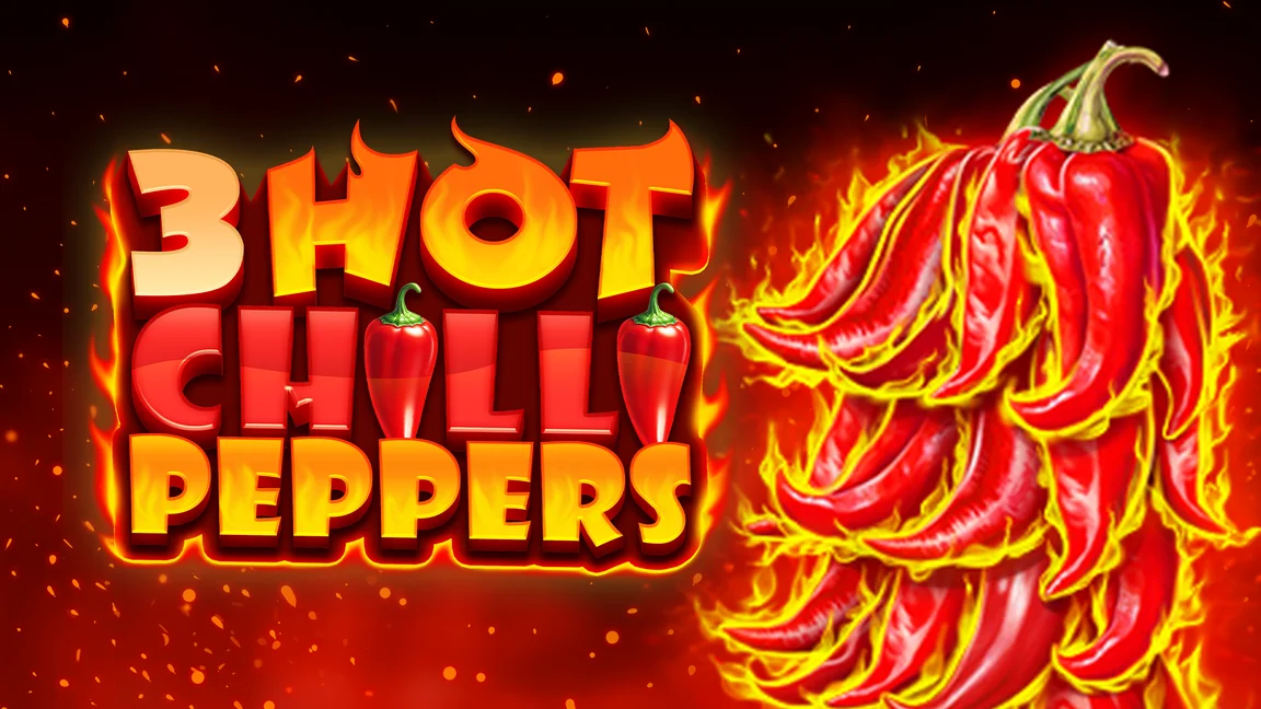 The promotional header for 3 Hot Chilli Peppers, an online slot game on Betty.ca.