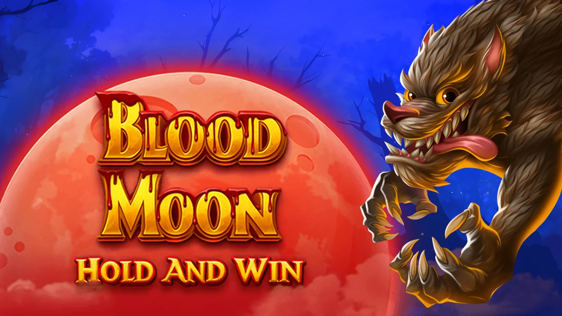 The promotional header for Blood Moon Hold & Win, an online slot game on Betty.ca.