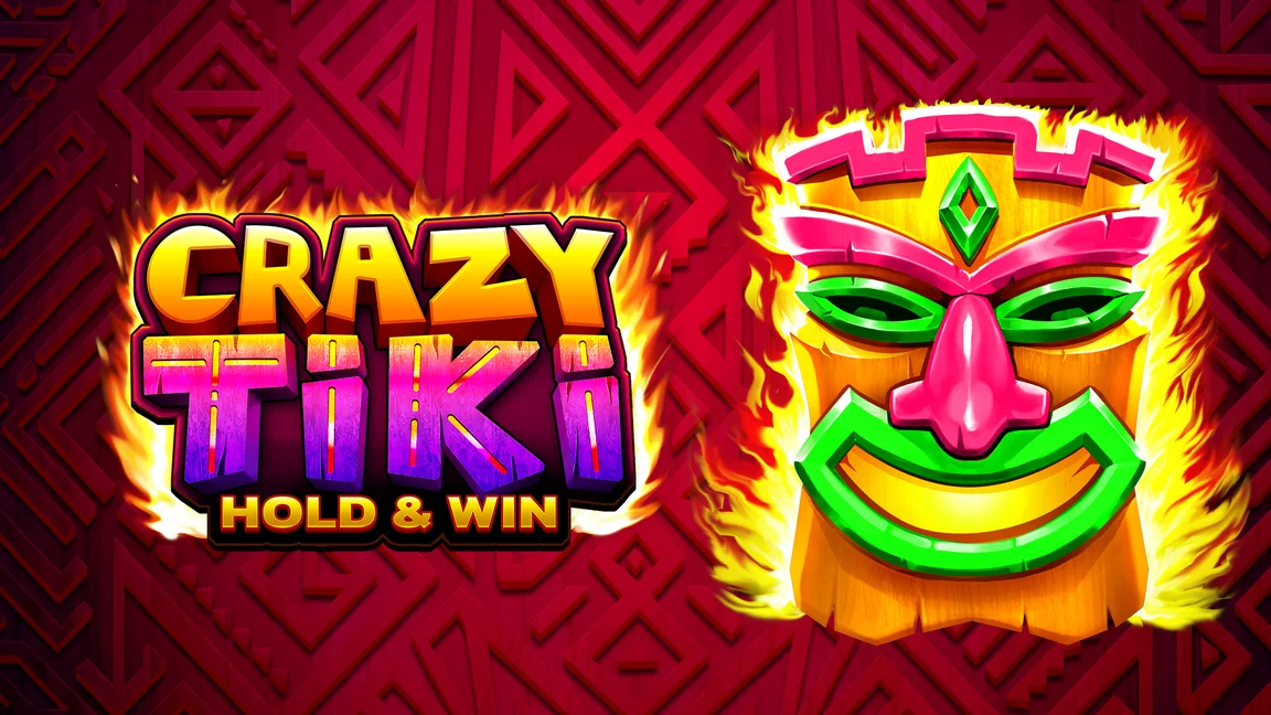 The promotional header for Crazy Tiki Hold and Win, an online slot game on Betty.ca.