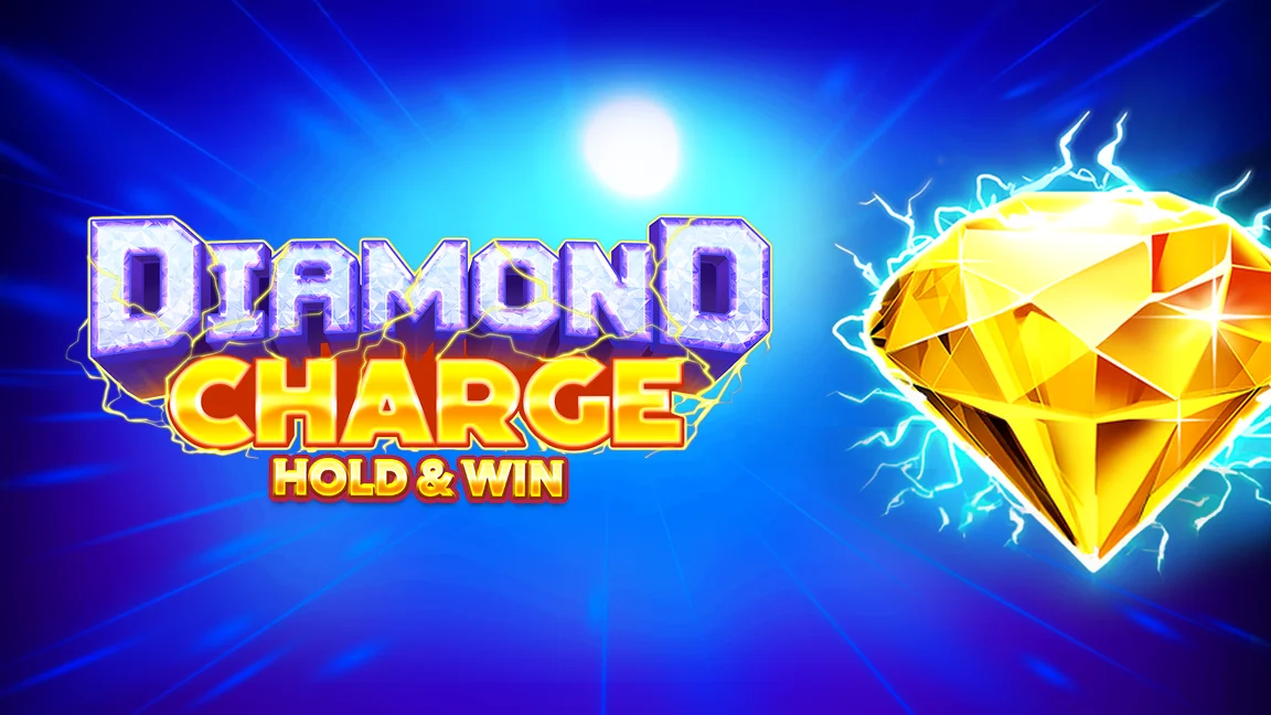 The promotional header for Diamond Charge Hold and Win, an online slot game on Betty.ca.