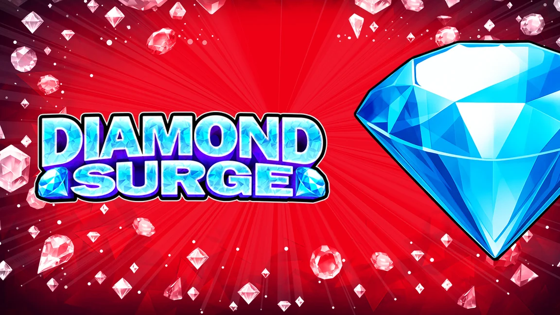 The promotional header for Diamond Surge, an online slot game on Betty.ca.