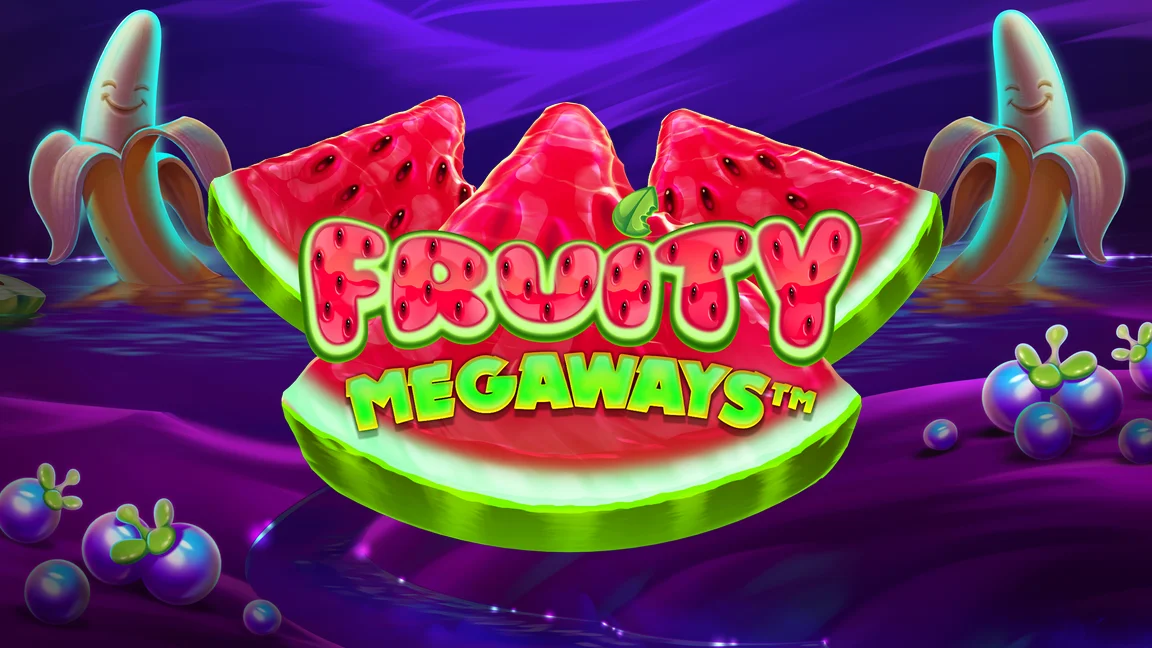 The promotional header for Fruity Megaways, an online slot game on Betty.ca.