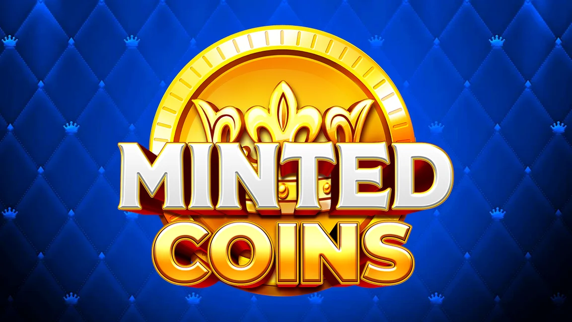 The promotional header for Minted Coins, an online slot game on Betty.ca.