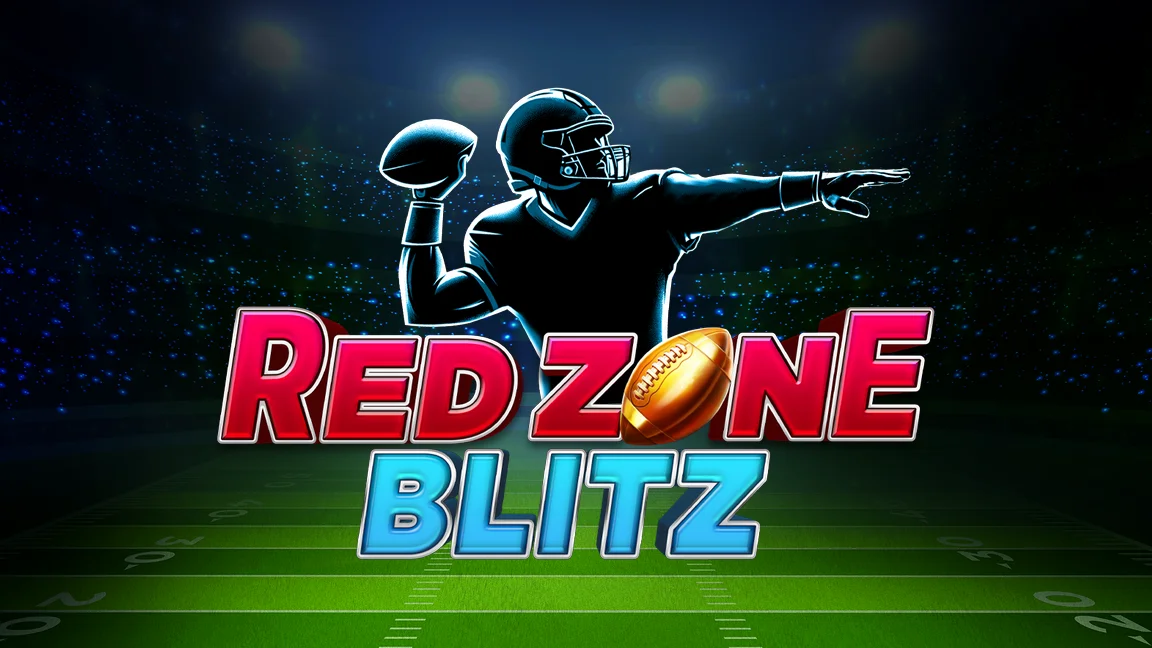 The promotional header for Red Zone Blitz, an online slot game on Betty.ca.