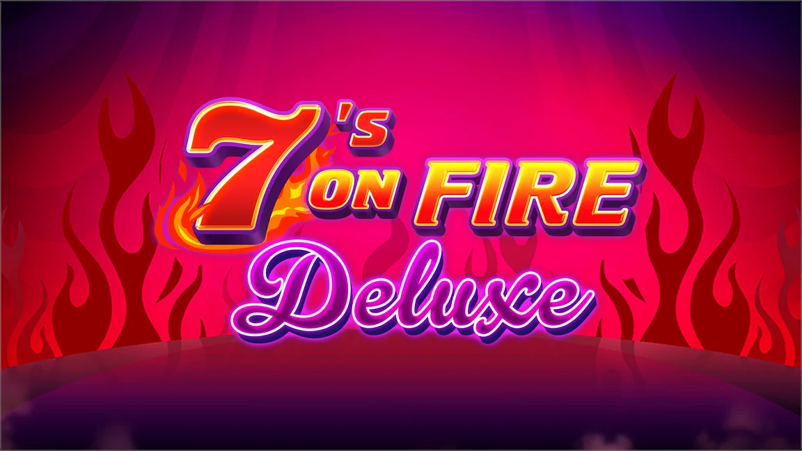 The promotional header for 7s on Fire Deluxe, an online slot game on Betty.ca.