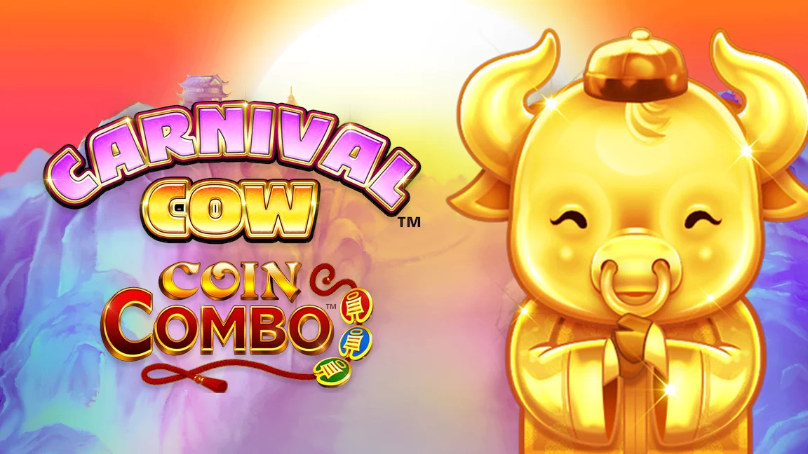 The promotional header for Carnival Cow Coin Combo, an online slot game on Betty.ca.