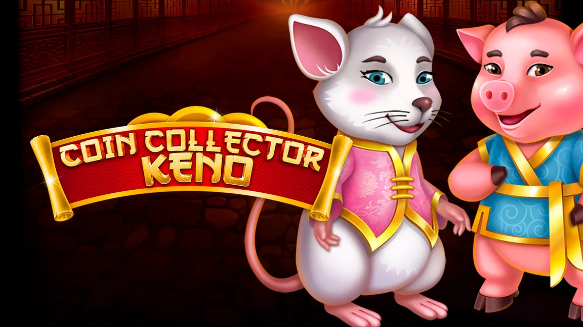 The promotional header for Coin Collector Keno, an online slot game on Betty.ca.
