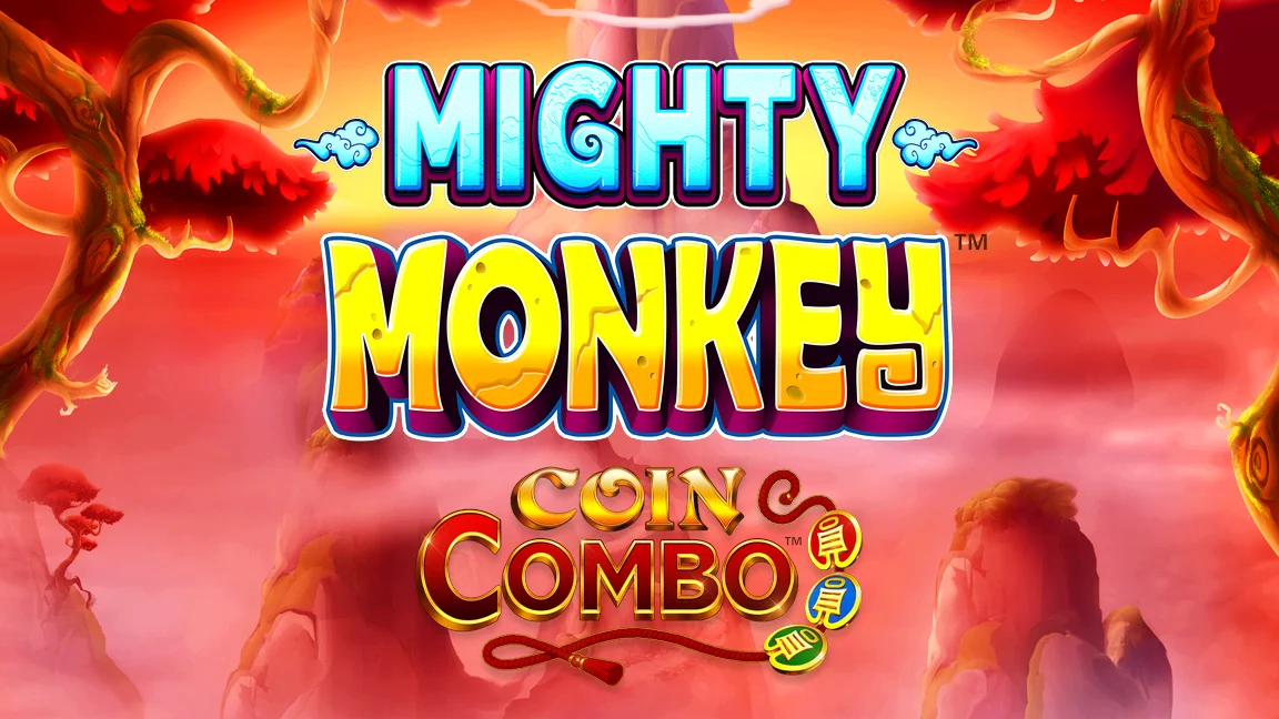 The promotional header for Coin Combo™ Mighty Monkey™, an online slot game on Betty.ca.