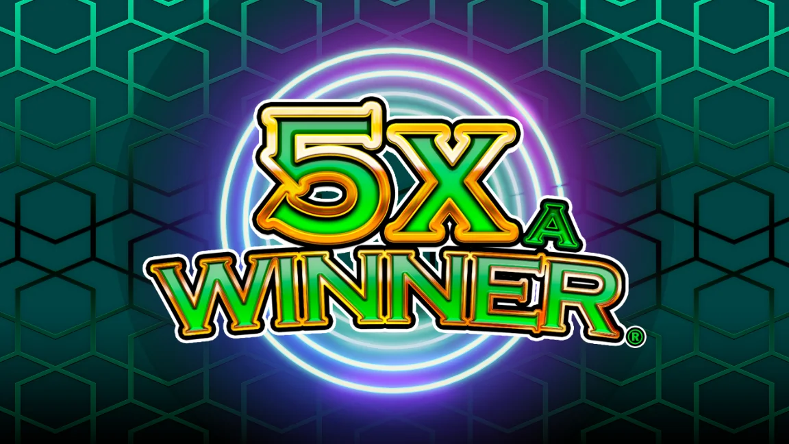 The promotional header for 5x A Winner, an online slot game on Betty.ca.