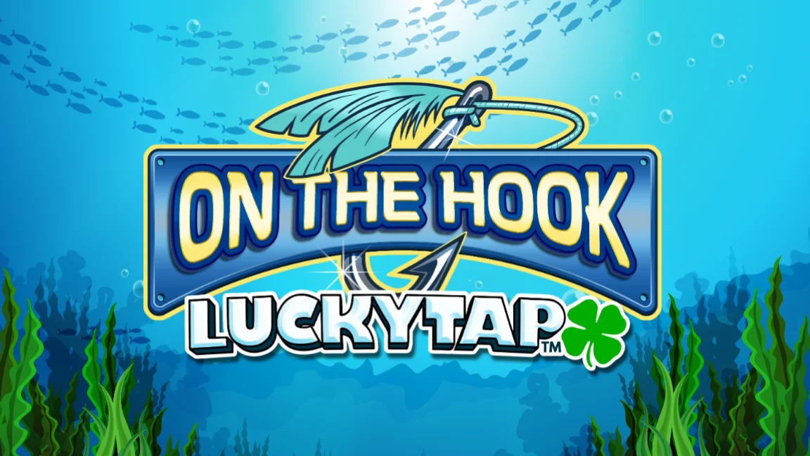 The promotional header for On the Hook LuckyTap™, an online slot game on Betty.ca.