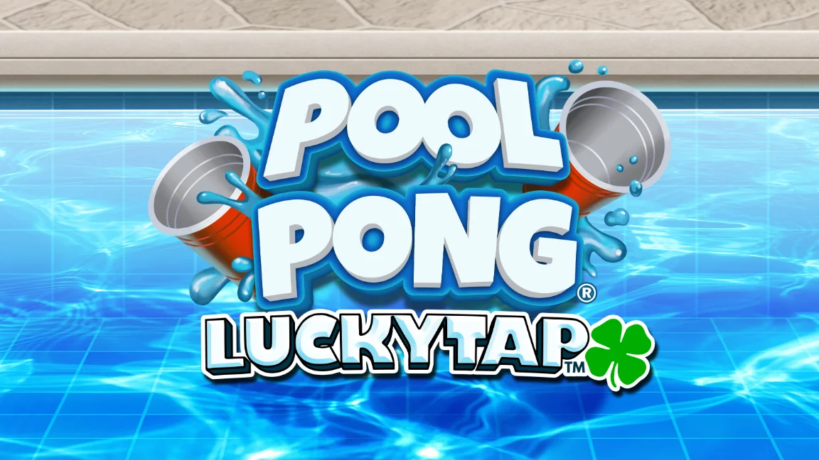 The promotional header for Pool Pong LuckyTap™, an online slot game on Betty.ca.