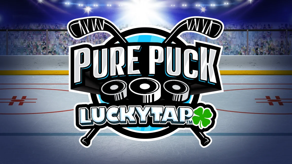 The promotional header for Pure Puck LuckyTap™, an online slot game on Betty.ca.
