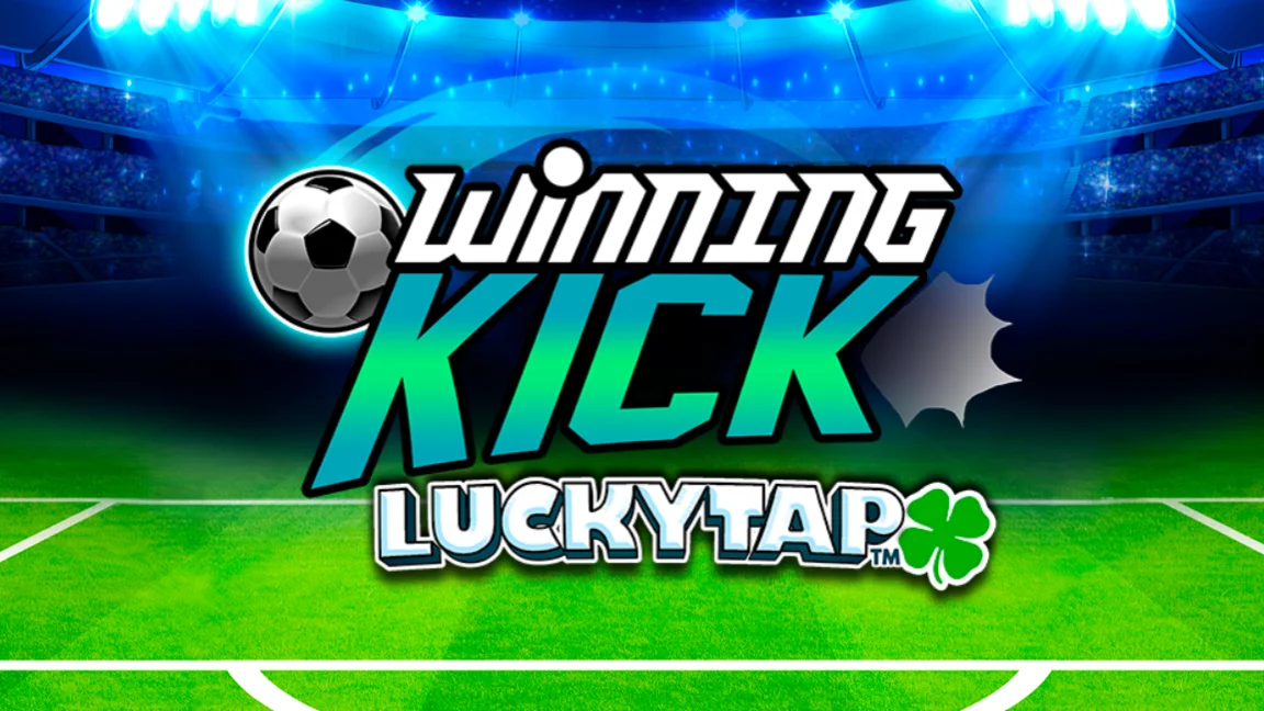 The promotional header for Winning Kick LuckyTap, an online slot game on Betty.ca.
