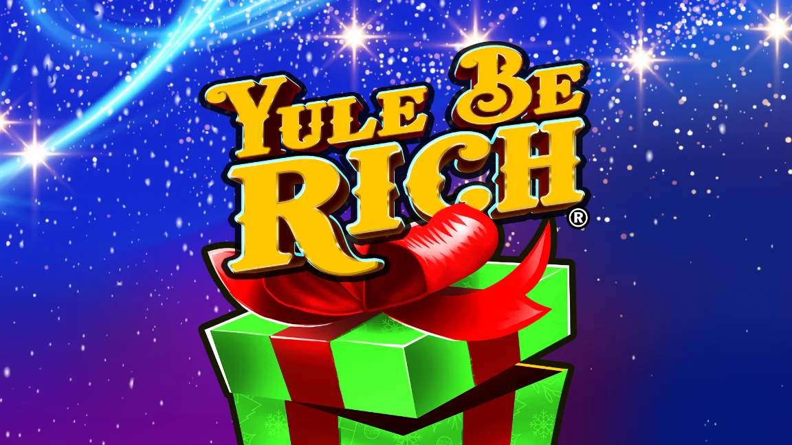 The promotional header for Yule Be Rich, an online slot game on Betty.ca.