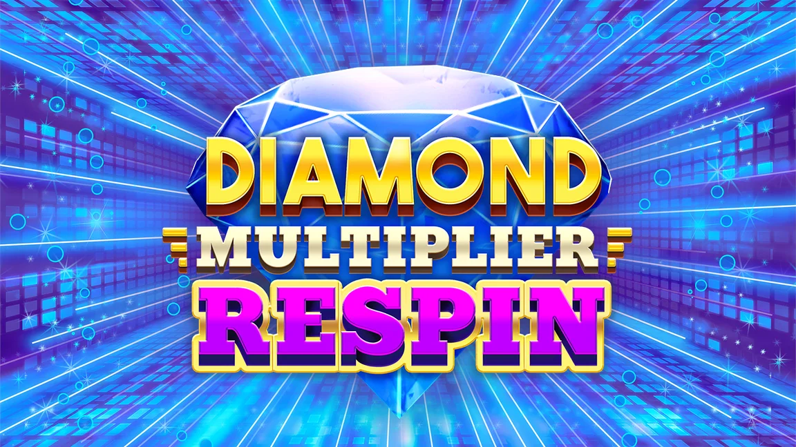 The promotional header for Diamond Multiplier Respin, an online slot game on Betty.ca.