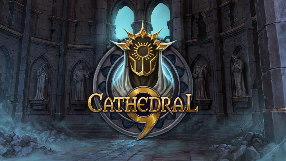 The promotional header for Cathedral 9, an online slot game on Betty.ca.
