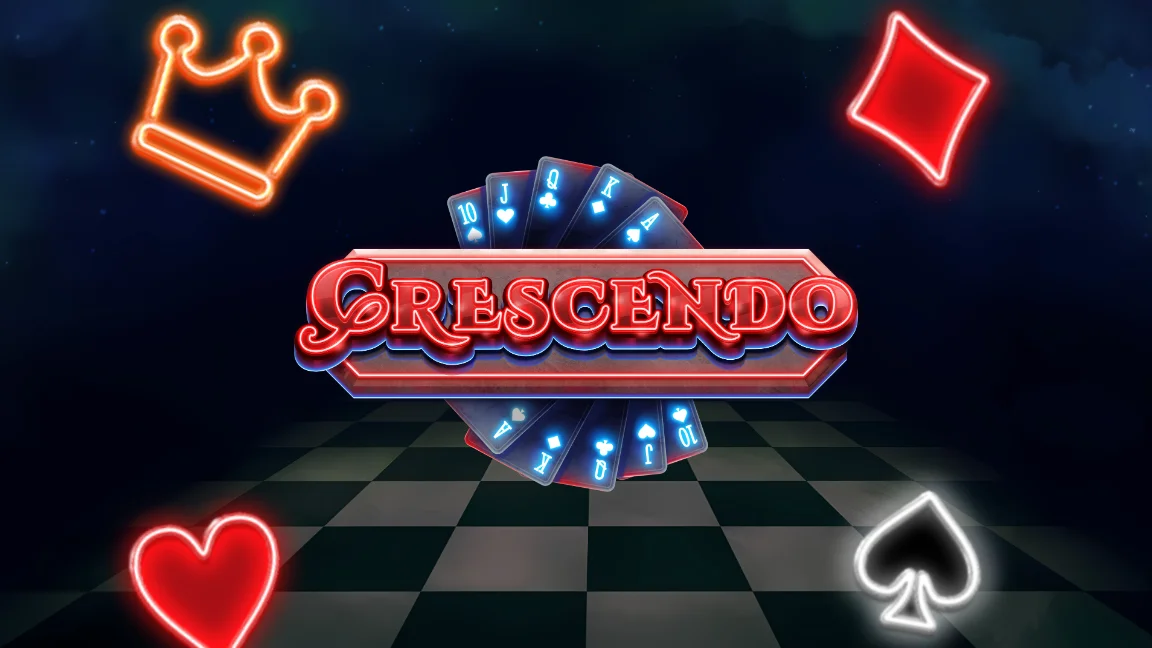 The promotional header for Crescendo, an online slot game on Betty.ca.
