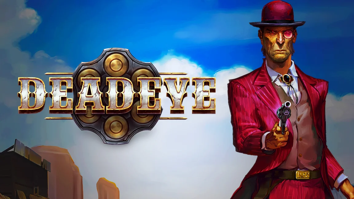 The promotional header for Deadeye, an online slot game on Betty.ca.