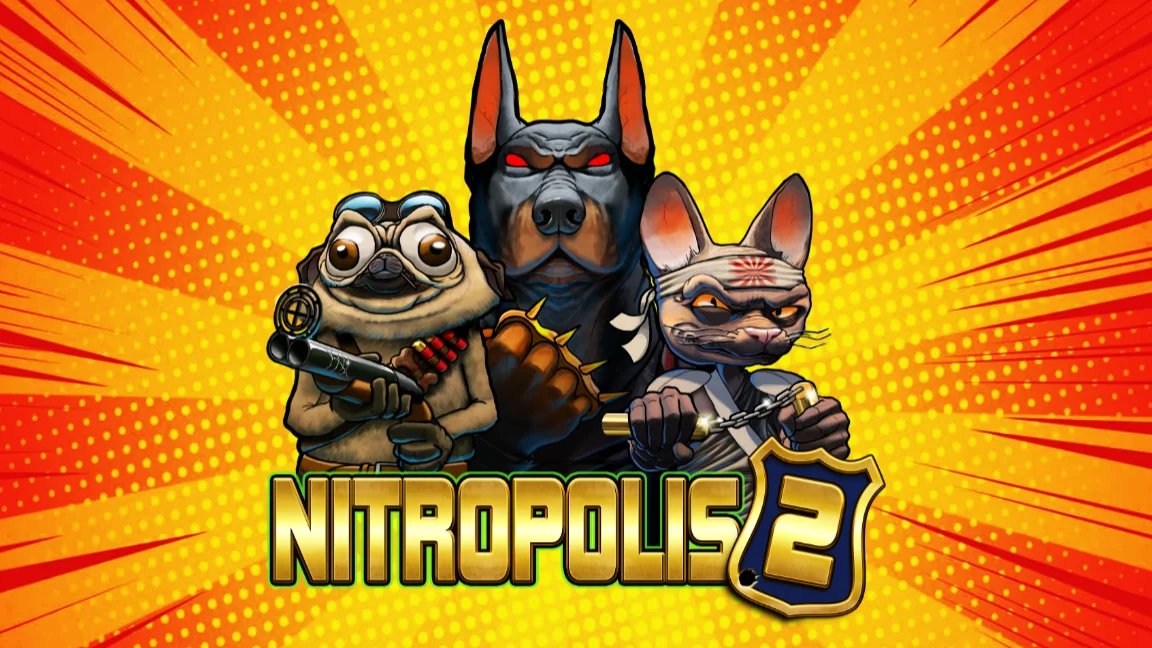 The promotional header for Nitropolis 2, an online slot game on Betty.ca.