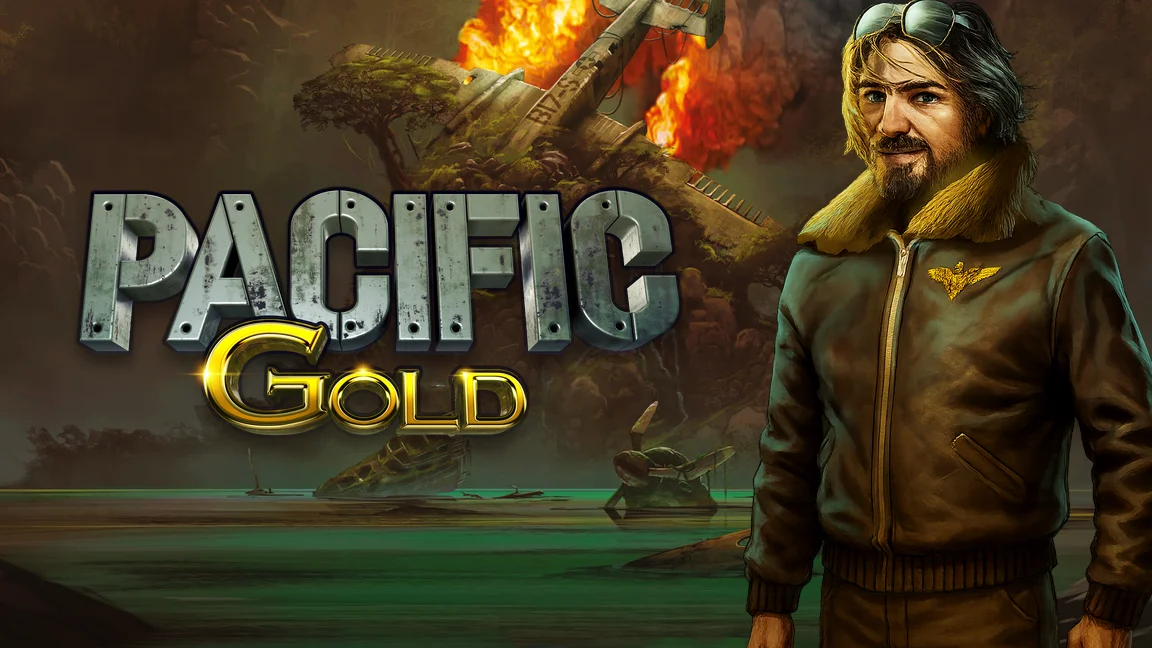 The promotional header for Pacific Gold, an online slot game on Betty.ca.