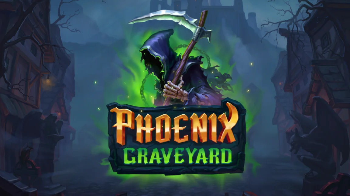The promotional header for Phoenix Graveyard, an online slot game on Betty.ca.