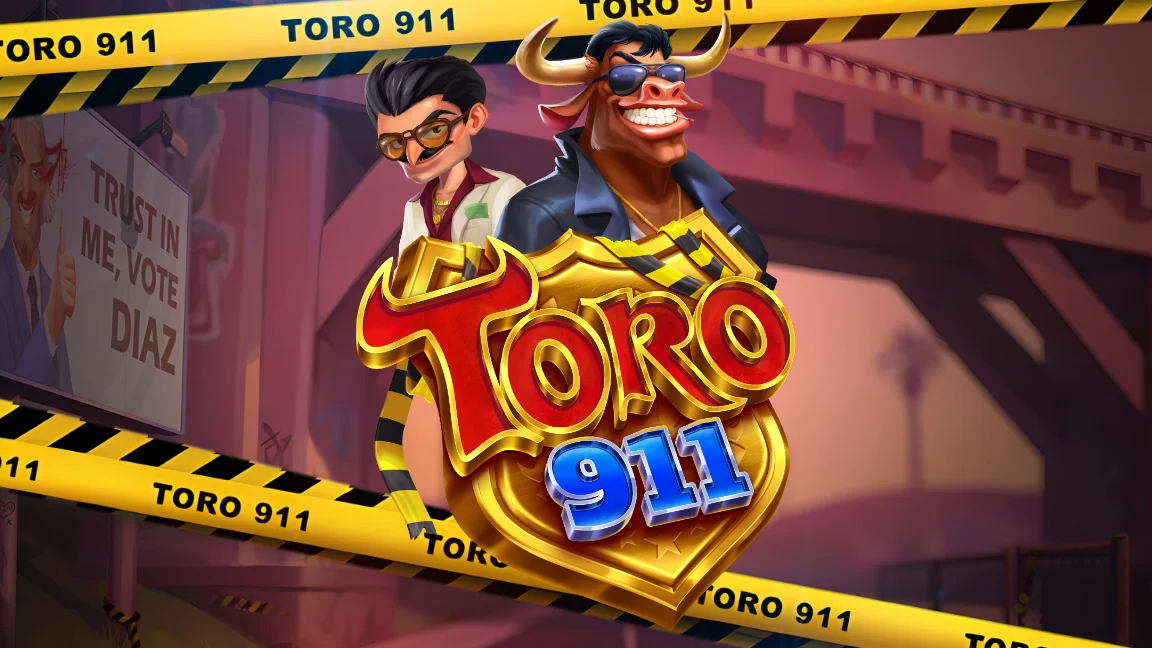 The promotional header for Toro 911, an online slot game on Betty.ca.