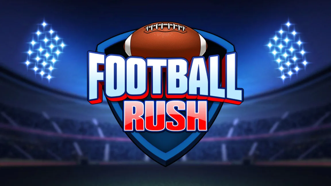 The promotional header for Football Rush, an online slot game on Betty.ca.