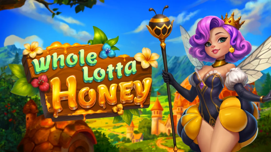 The promotional header for Whole Lotta Honey, an online slot game on Betty.ca.