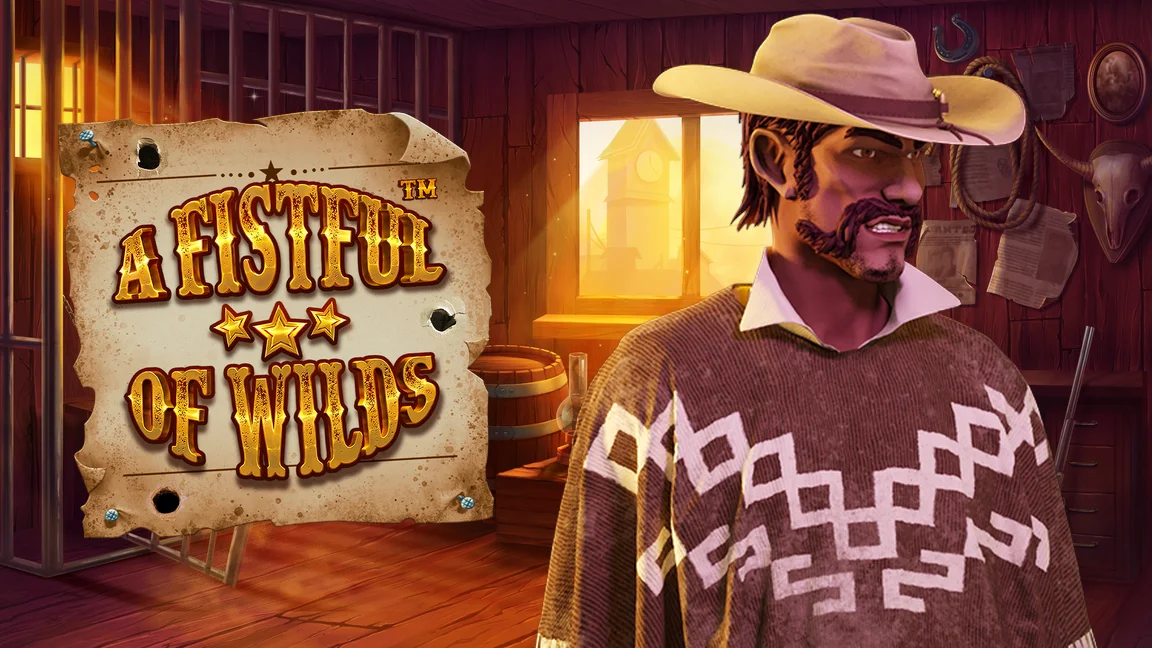 The promotional header for A Fistful Of Wilds, an online slot game on Betty.ca.