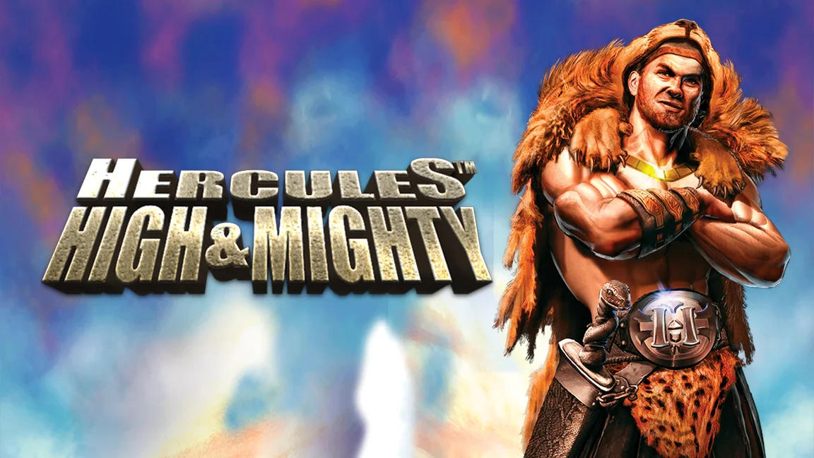 The promotional header for Hercules High and Mighty, an online slot game on Betty.ca.