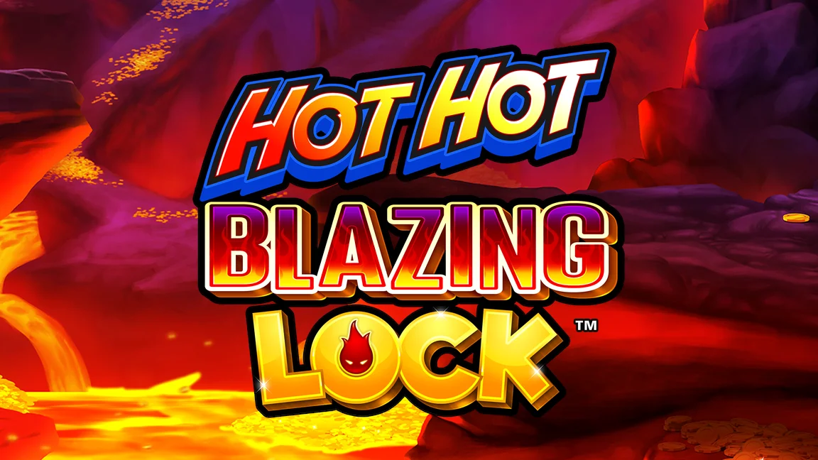 The promotional header for Hot Hot Blazing Lock Fire Pot, an online slot game on Betty.ca.