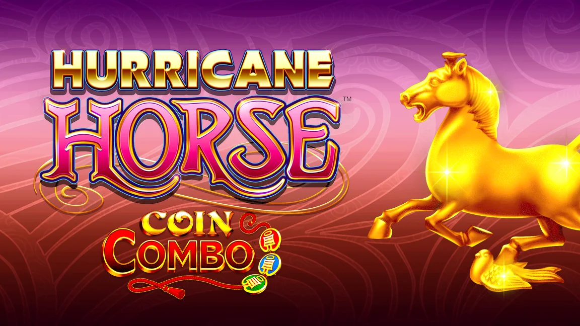 The promotional header for Hurricane Horse Coin Combo, an online slot game on Betty.ca.