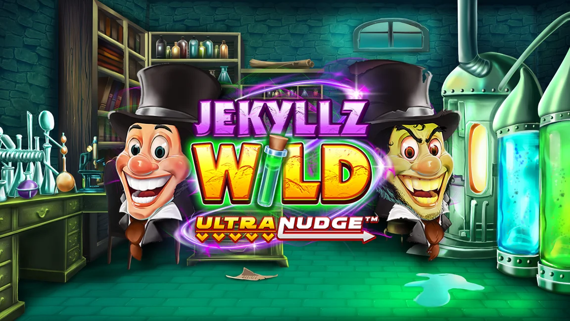 The promotional header for Jekyllz Wild Ultranudge, an online slot game on Betty.ca.
