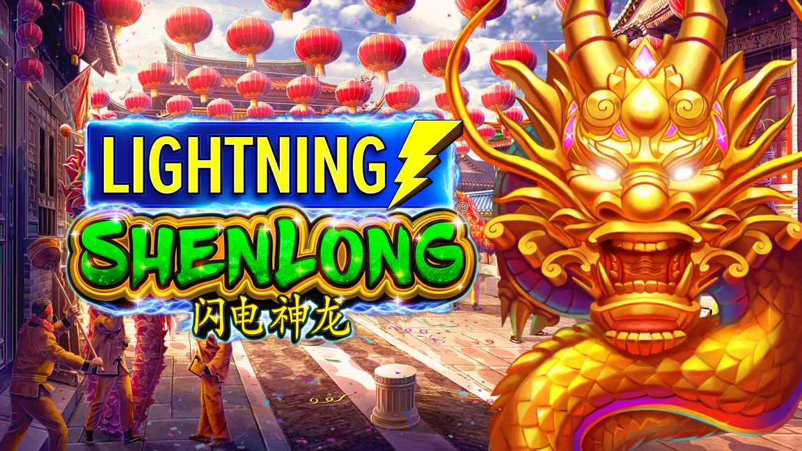 The promotional header for Lightning ShenLong, an online slot game on Betty.ca.