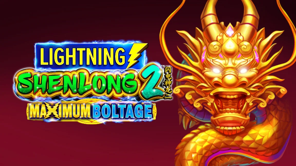 The promotional header for Lightning Shenlong 2 Maximum Boltage, an online slot game on Betty.ca.
