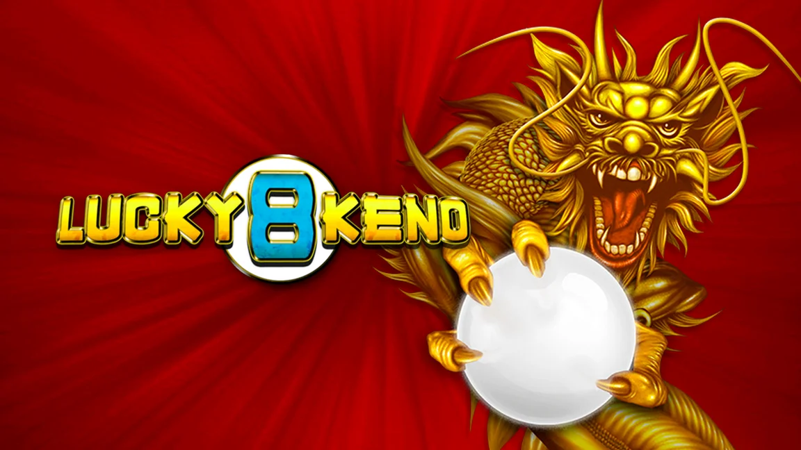 The promotional header for Lucky 8 Keno, an online slot game on Betty.ca.