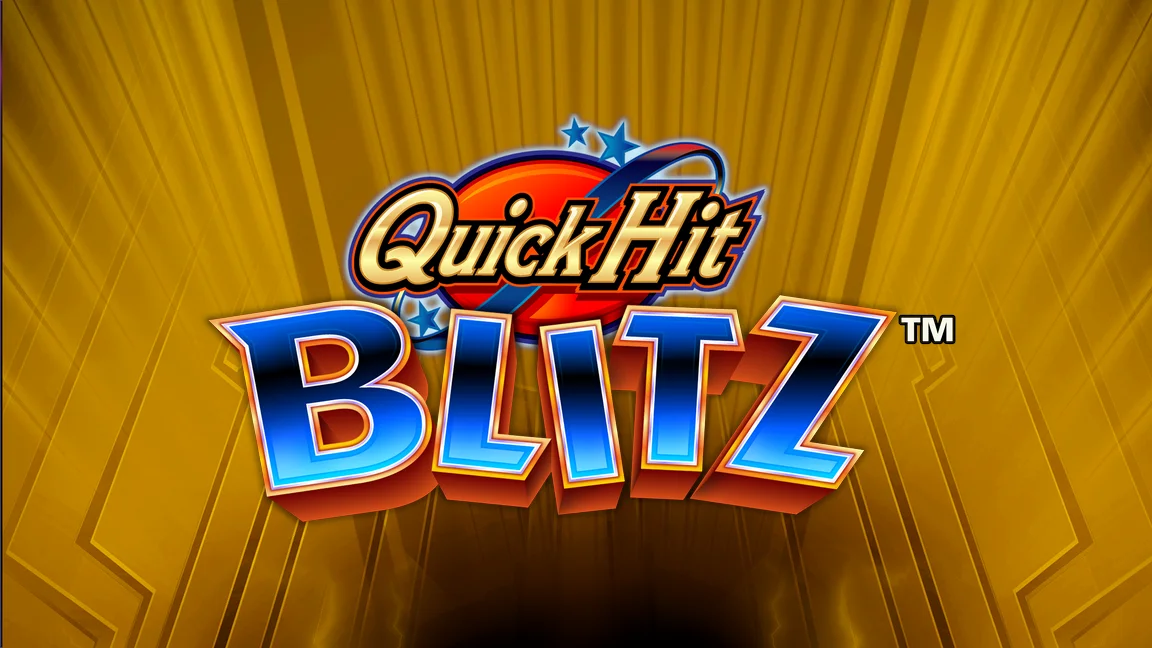 The promotional header for Quick Hit Blitz - Gold, an online slot game on Betty.ca.