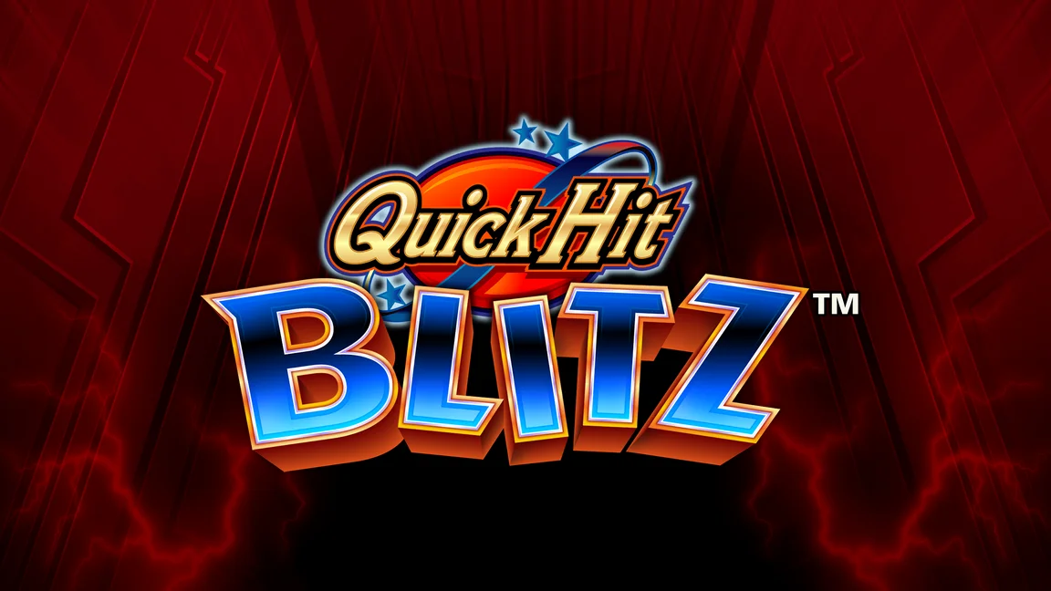 The promotional header for Quick Hit Blitz - Red, an online slot game on Betty.ca.