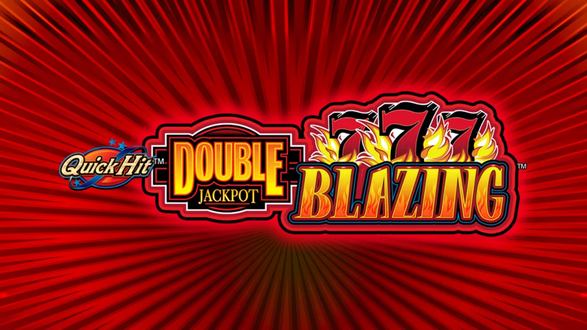 The promotional header for Quick Hit Double Jackpot Triple Blazing 777, an online slot game on Betty.ca.