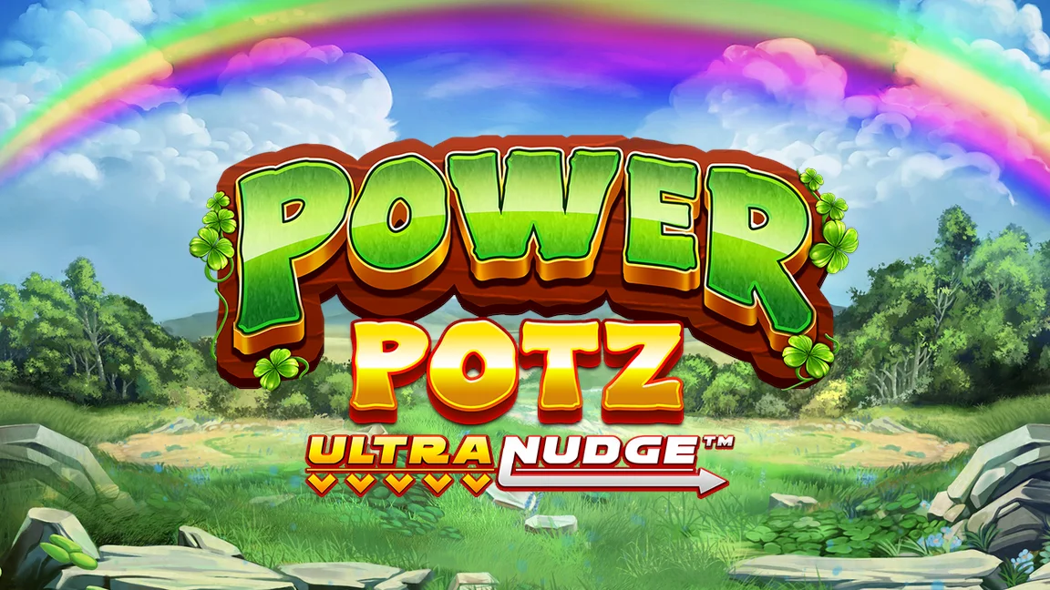 The promotional header for Power Potz Ultranudge, an online slot game on Betty.ca.