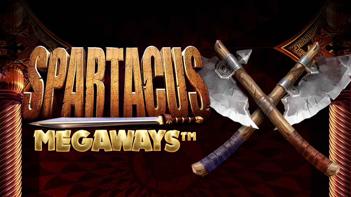 The promotional header for Spartacus Megaways, an online slot game on Betty.ca.