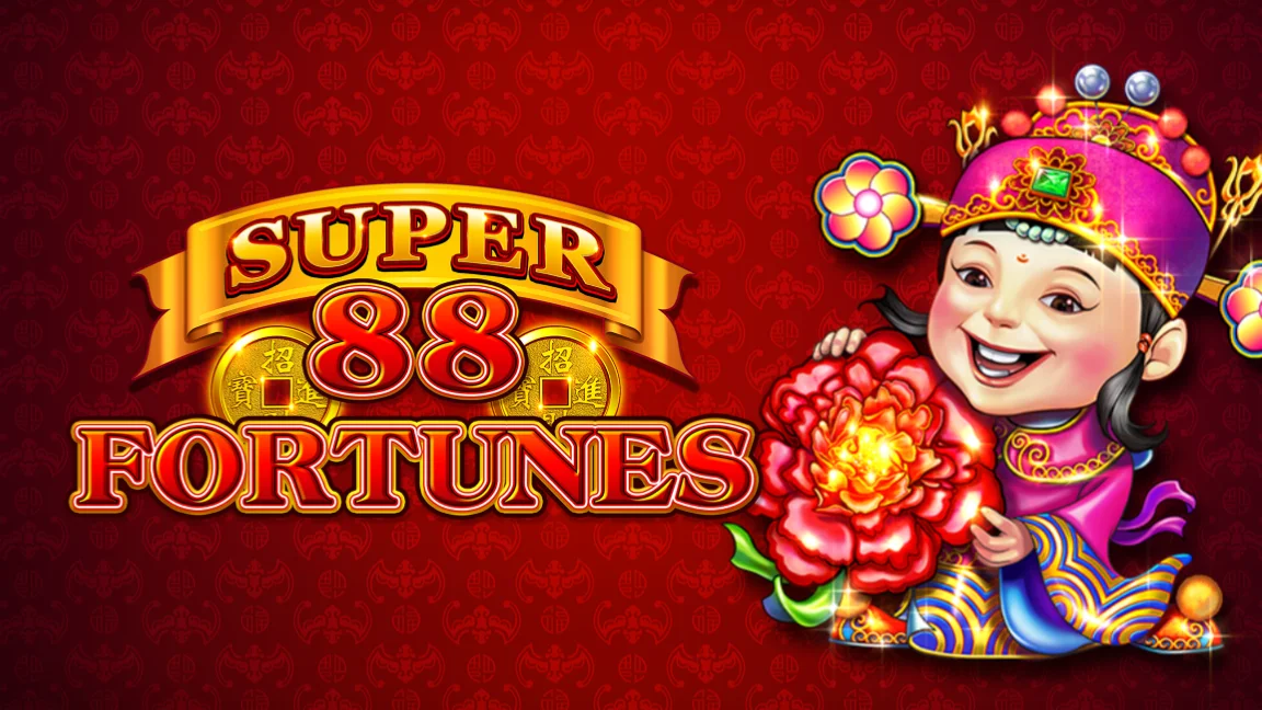 The promotional header for Super 88 Fortunes, an online slot game on Betty.ca.