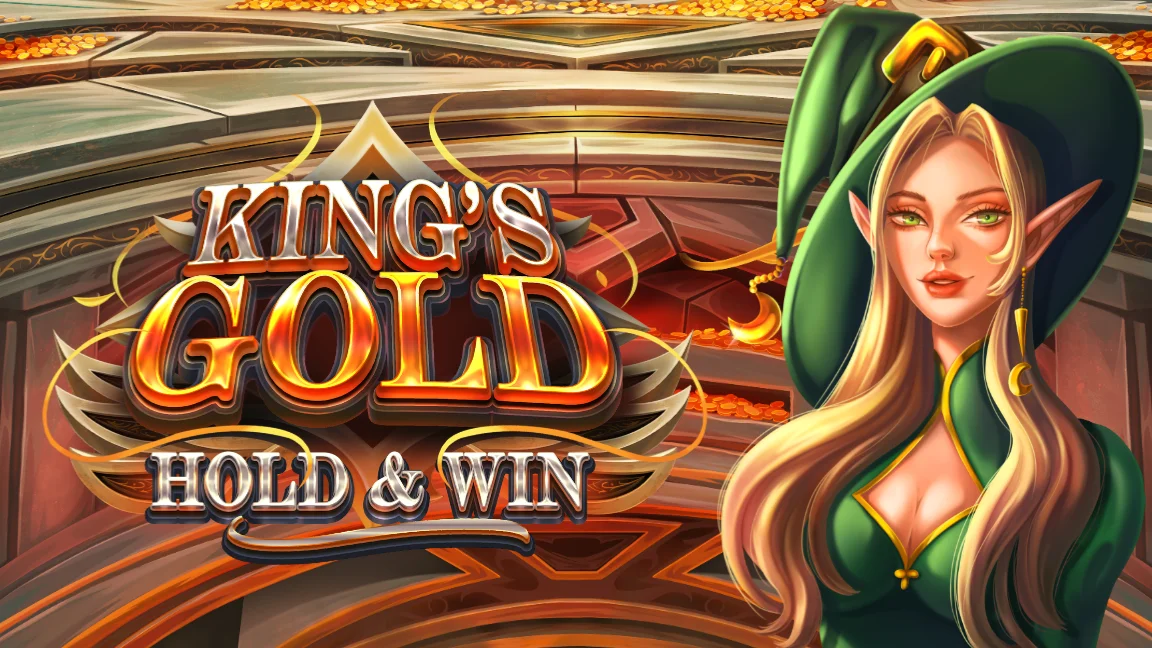 The promotional header for King's Gold Hold and Win, an online slot game on Betty.ca.
