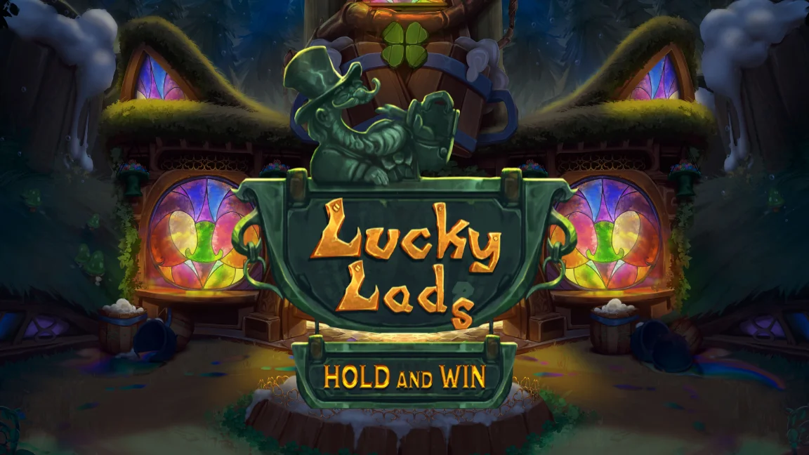 The promotional header for Lucky Lads Hold & Win, an online slot game on Betty.ca.