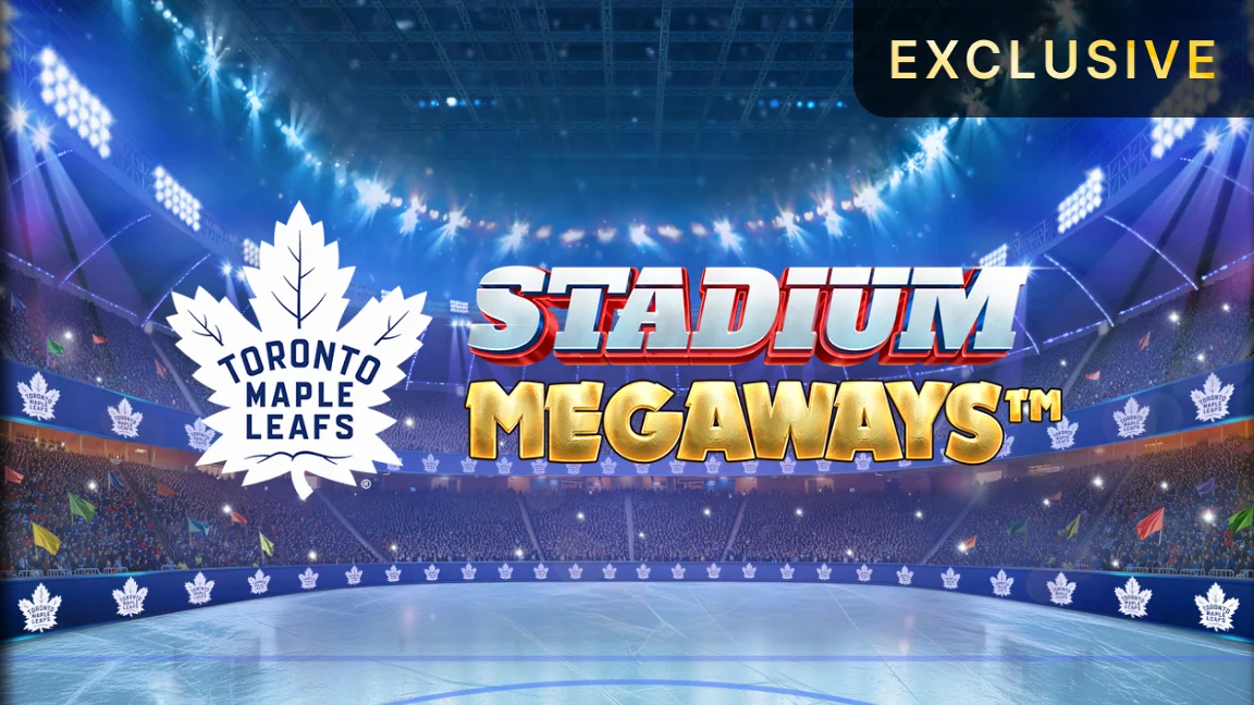 The promotional header for Toronto Maple Leafs Megaways, an online slot game on Betty.ca.