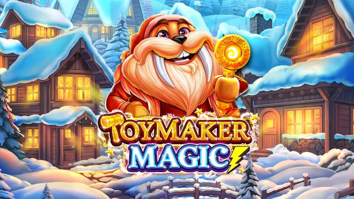 The promotional header for Toymaker Magic, an online slot game on Betty.ca.