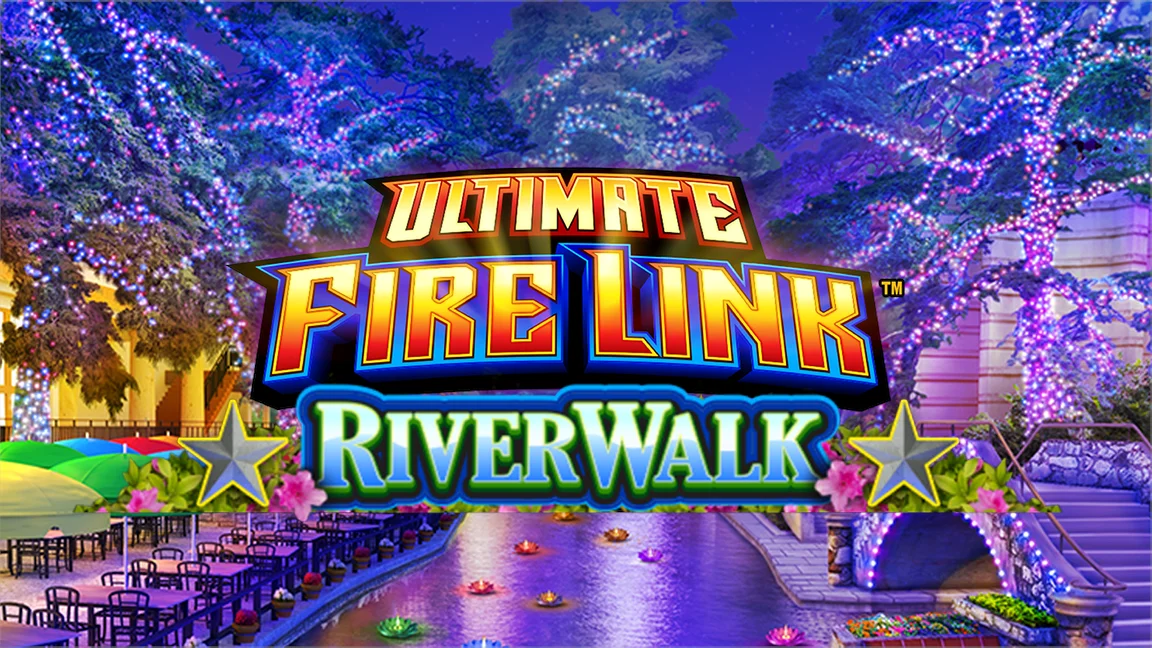 The promotional header for Ultimate Fire Link River Walk, an online slot game on Betty.ca.
