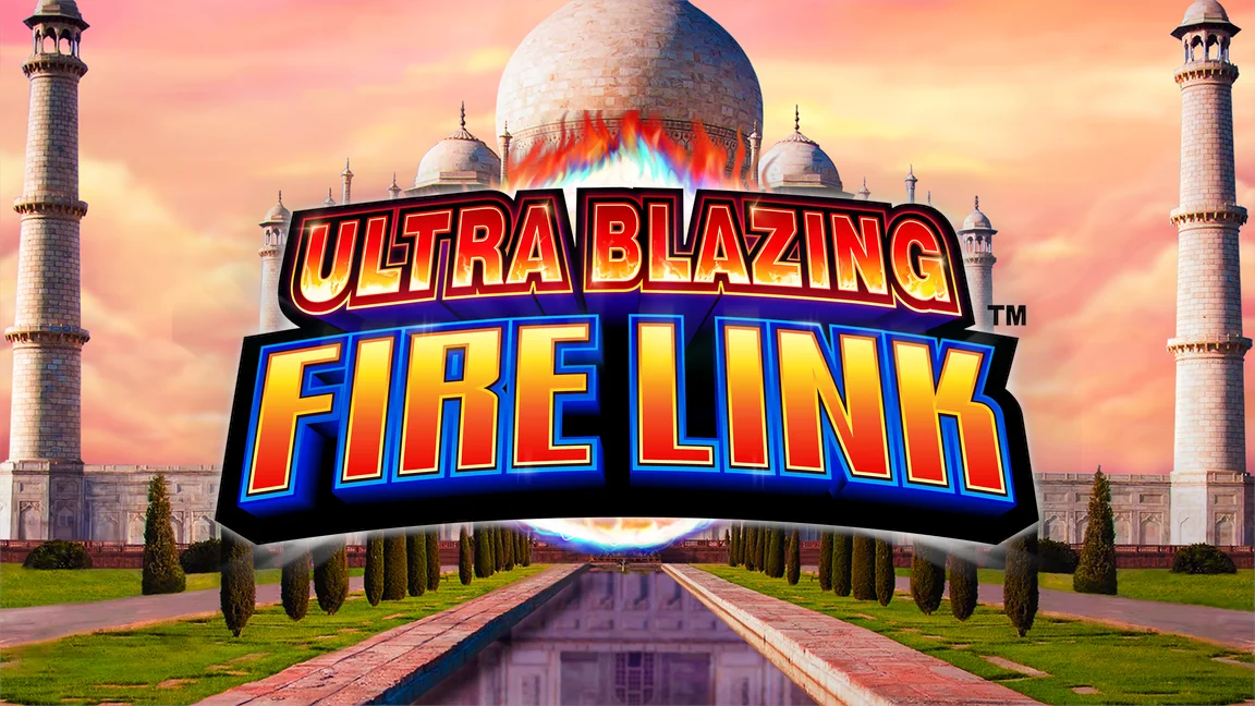 The promotional header for Ultra Blazing Fire Link, an online slot game on Betty.ca.