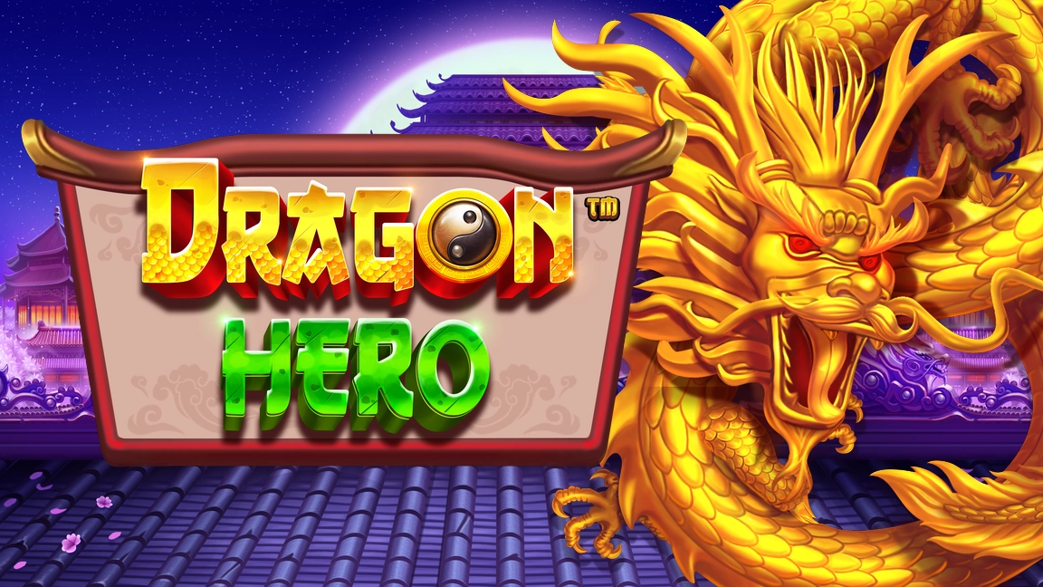 The promotional header for Dragon Hero, an online slot game on Betty.ca.