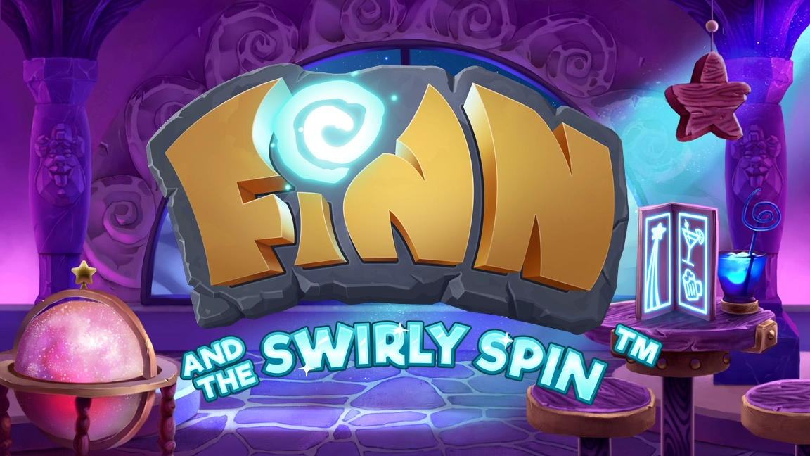 The promotional header for Finn and the Swirly Spin™, an online slot game on Betty.ca.